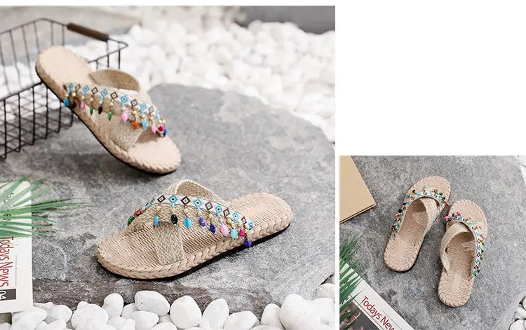 Eva Hand-Woven Ethnic Slippers Women Summer — feature 16