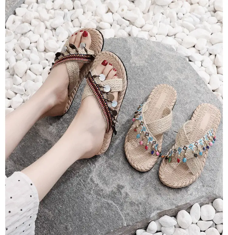 Eva Hand-Woven Ethnic Slippers Women Summer — feature 6