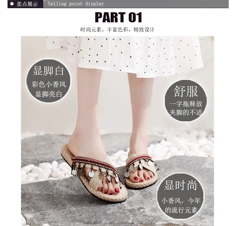 Eva Hand-Woven Ethnic Slippers Women Summer — feature 9