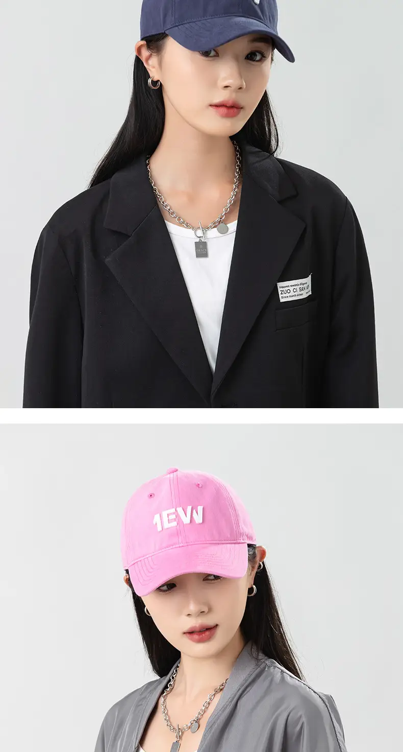 Women Navy Blue New Look Baseball Cap — feature 11