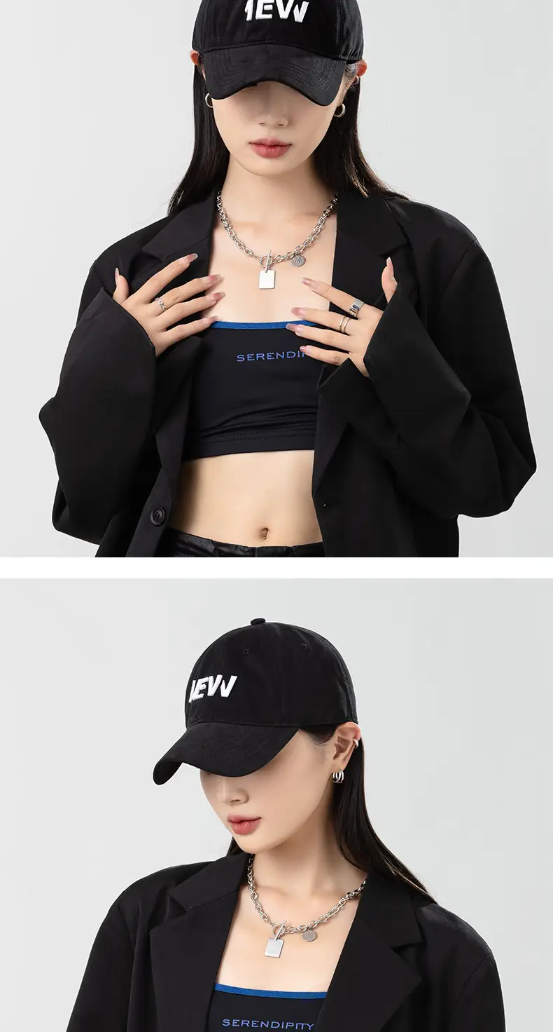 Women Navy Blue New Look Baseball Cap — feature 13