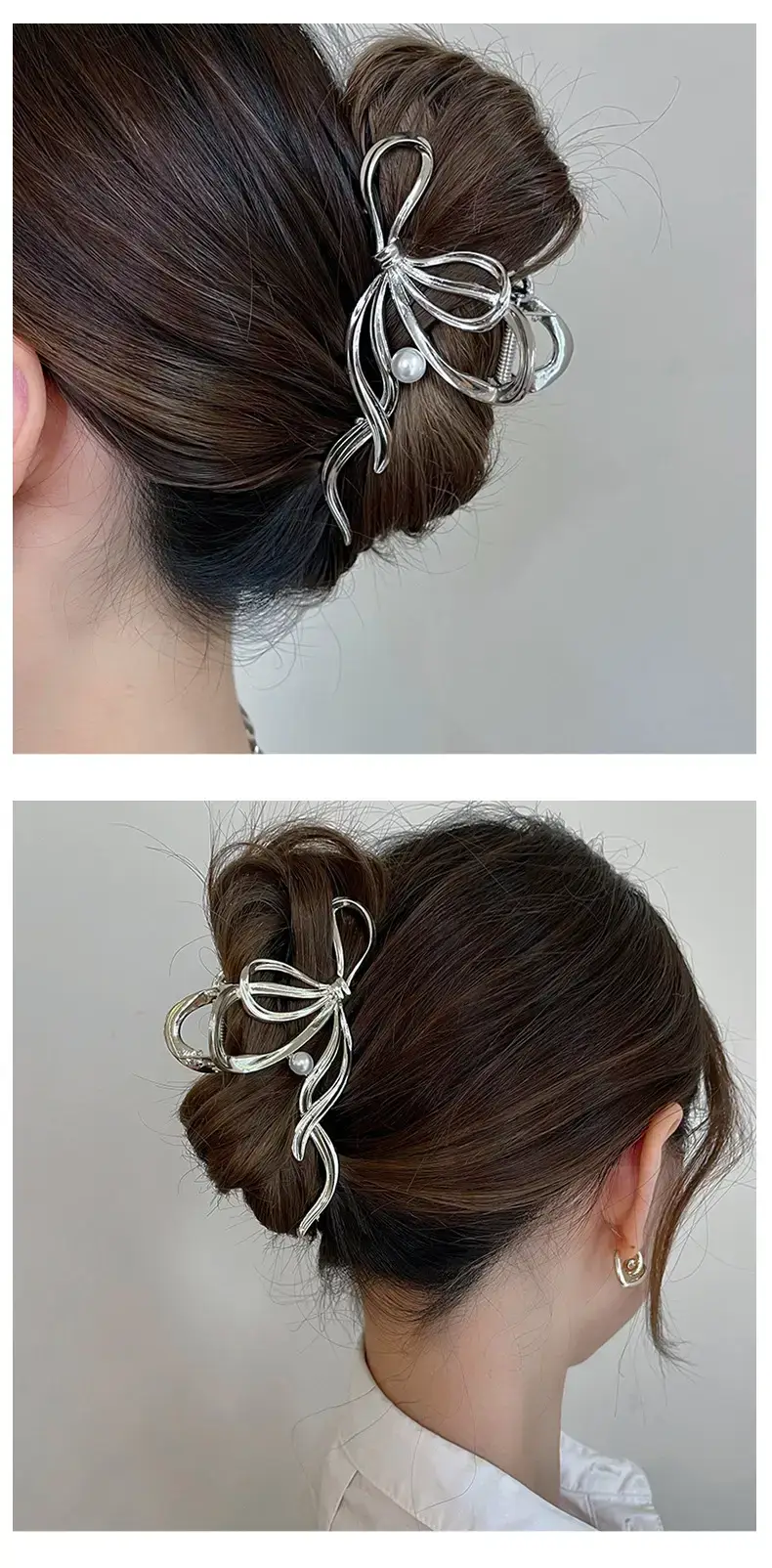 2023 New Pearl Wave Shark Clip High Sense Back Head Large Women's Internet Celebrity Summer Hairpin — feature 7