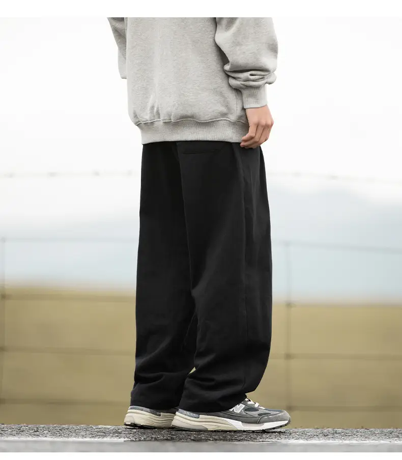 Pure Cotton Sand-Washed Straight Leg Drape Pants 2025 — feature 24