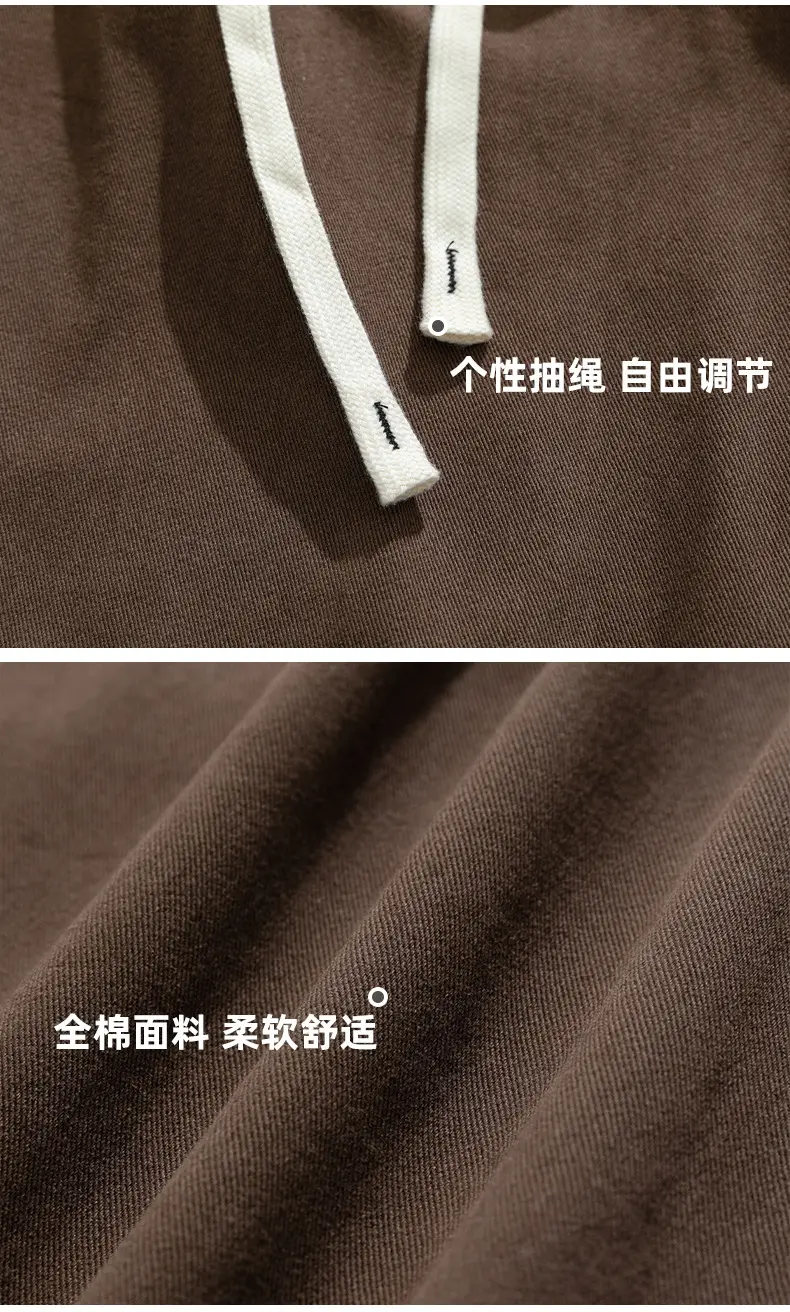 Pure Cotton Sand-Washed Straight Leg Drape Pants 2025 — feature 33