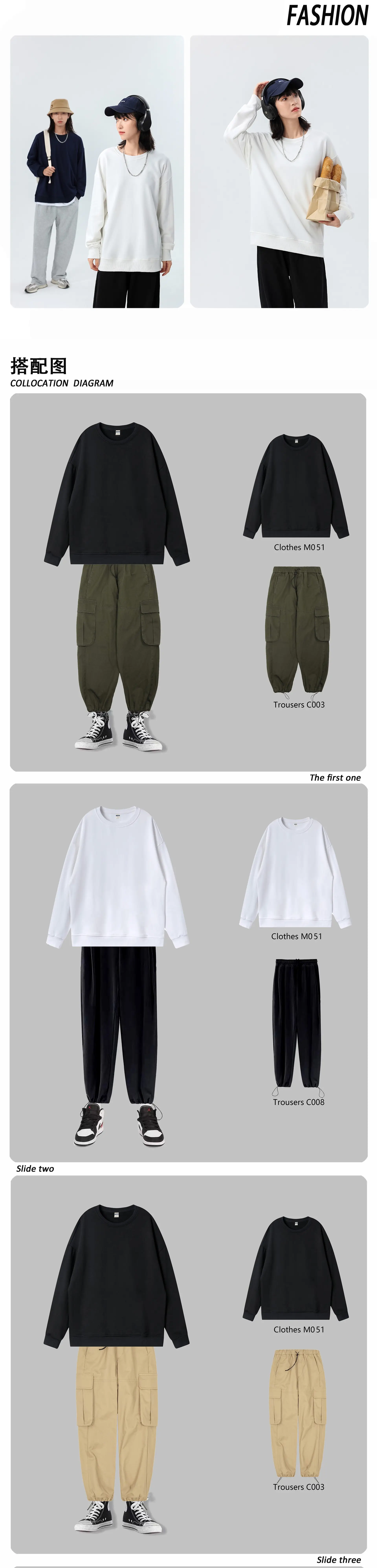 Men Navy Cotton Round Neck Sweater 360g — feature 9
