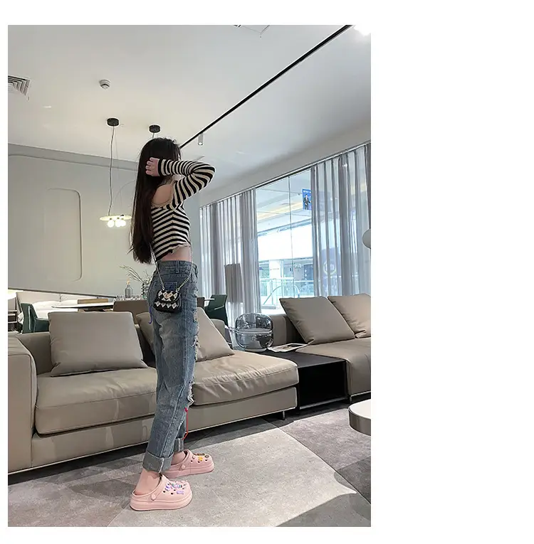 Women's Summer Soft-soled Hole Shoes Outer Wear Couple's Trendy Cute Sandals Hollow-out Sweet Shoes Nurse Slippers — feature 12