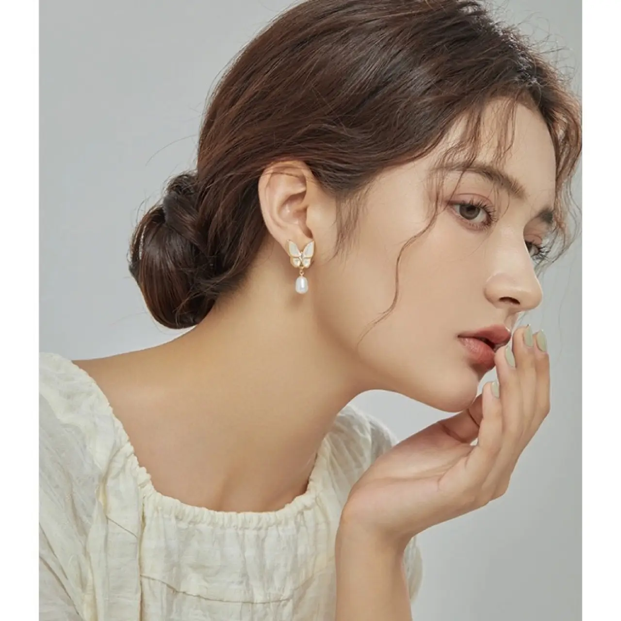 Natural Pearl Earrings for Women Elegant Luxury - Image 2