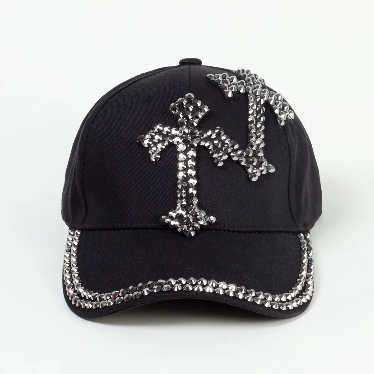 Pink Korean Rhinestone Baseball Cap for Girls - Image 10