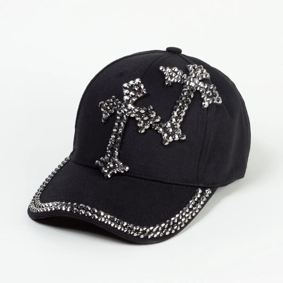 Pink Korean Rhinestone Baseball Cap for Girls - Image 11