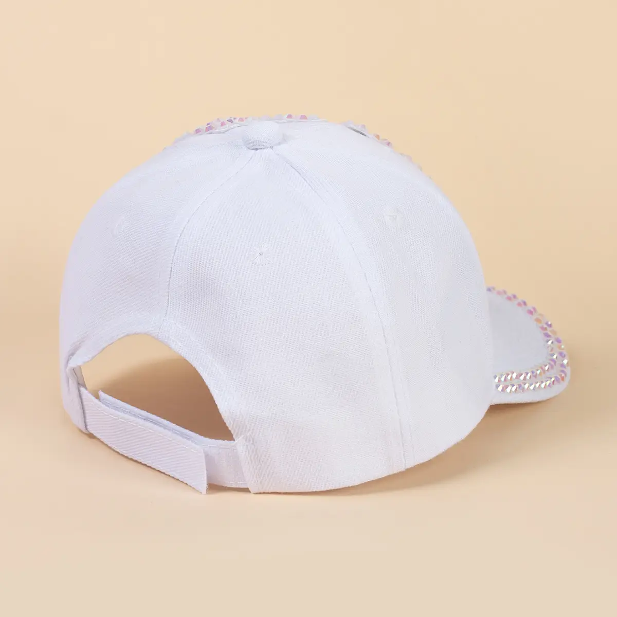 Pink Korean Rhinestone Baseball Cap for Girls — feature 7