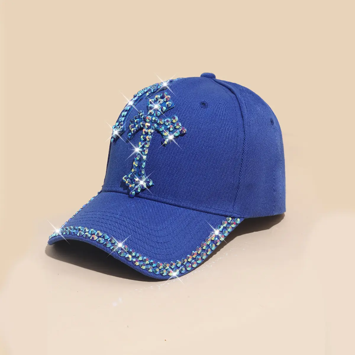 Pink Korean Rhinestone Baseball Cap for Girls - Image 6