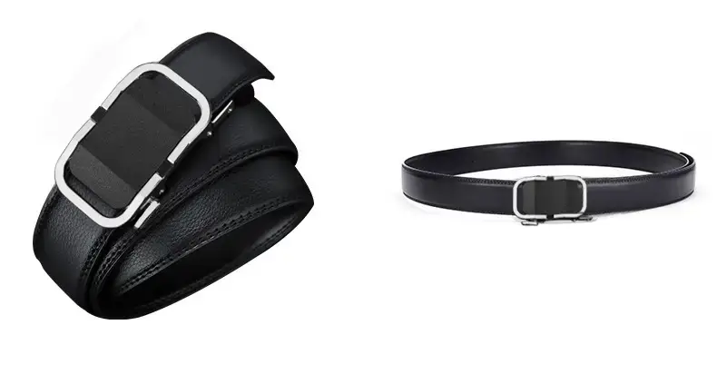 New Men's Leather Belt with Gold Buckle β feature 13