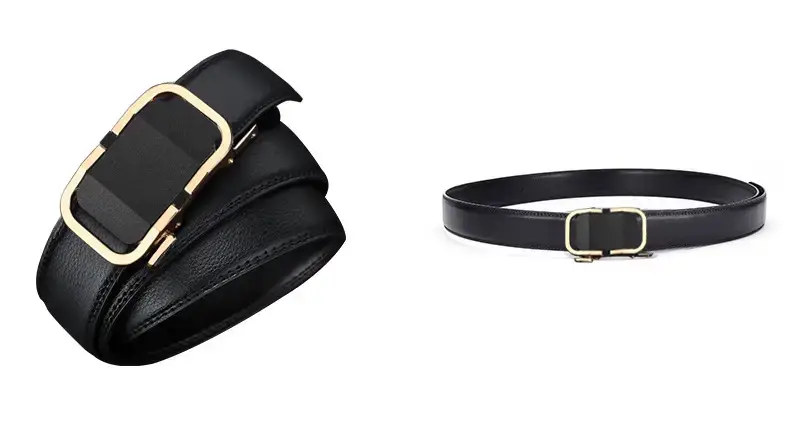 New Men's Leather Belt with Gold Buckle β feature 15