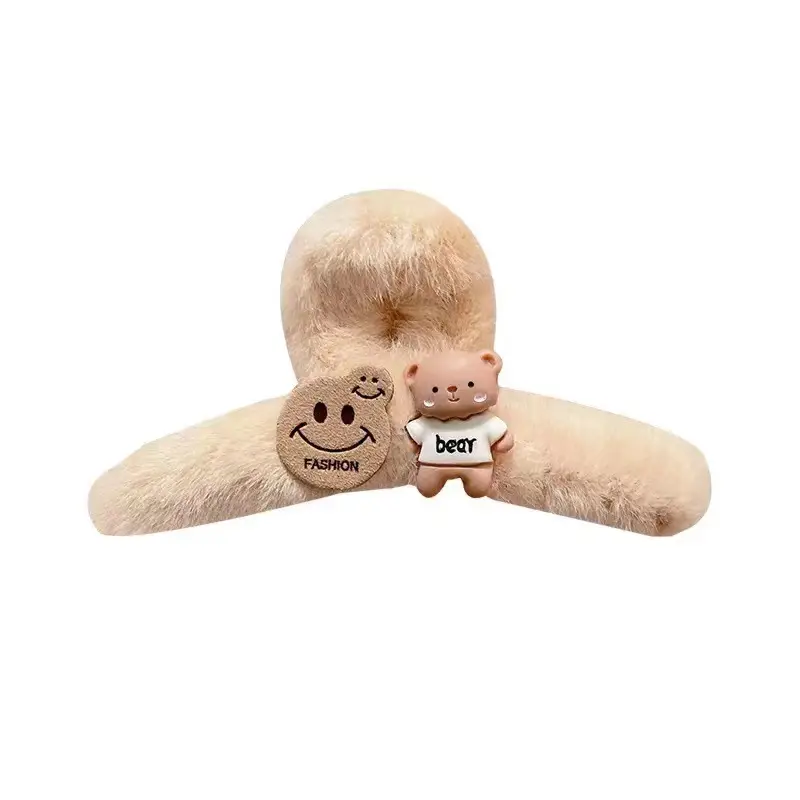 Autumn Plush Shark Hair Clips for Girls - Image 7