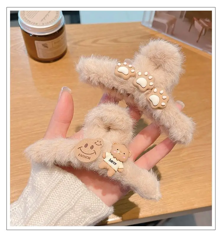 Autumn Plush Shark Hair Clips for Girls — feature 6
