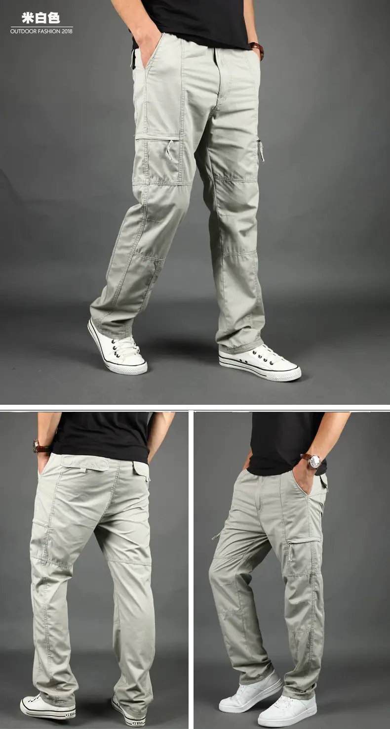 Men's Loose Fit Sports Pants Black Plus Size — feature 5