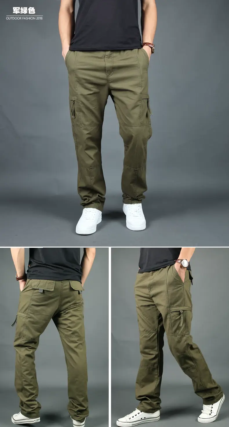 Men's Loose Fit Sports Pants Black Plus Size — feature 7