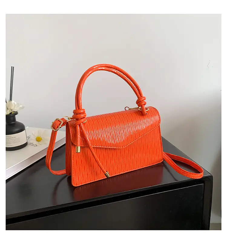 Orange Embroidered Women's Shoulder Bag 2023 - Image 6