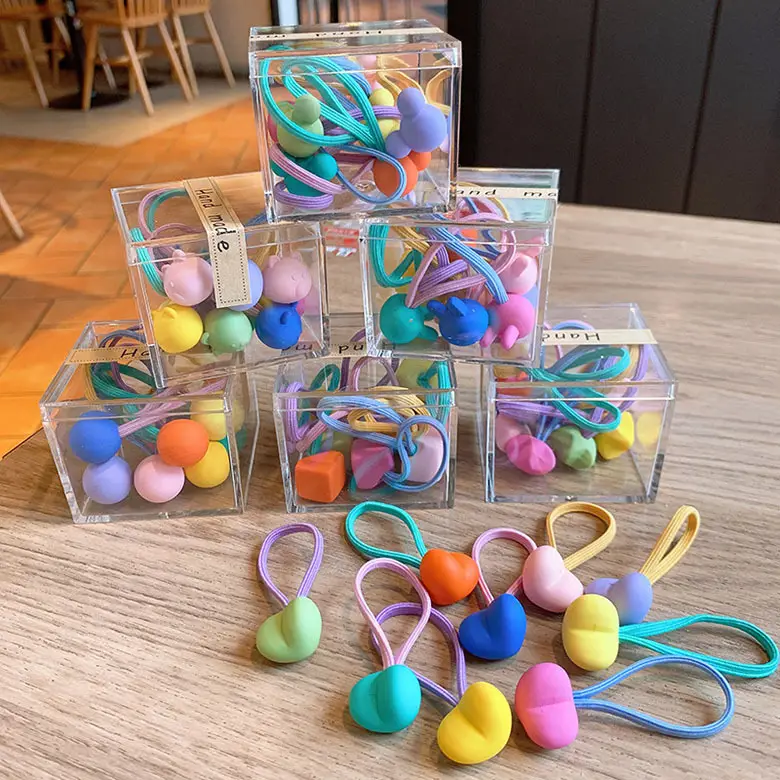 Kids Hair Bands & Ropes in Colorful Plastic