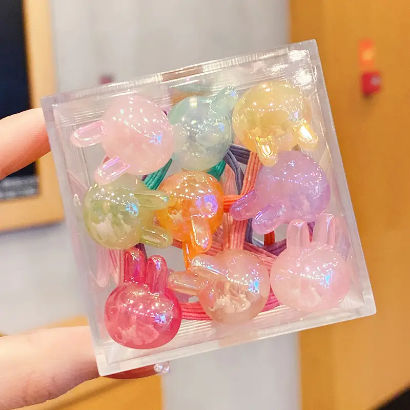 Kids Hair Bands & Ropes in Colorful Plastic