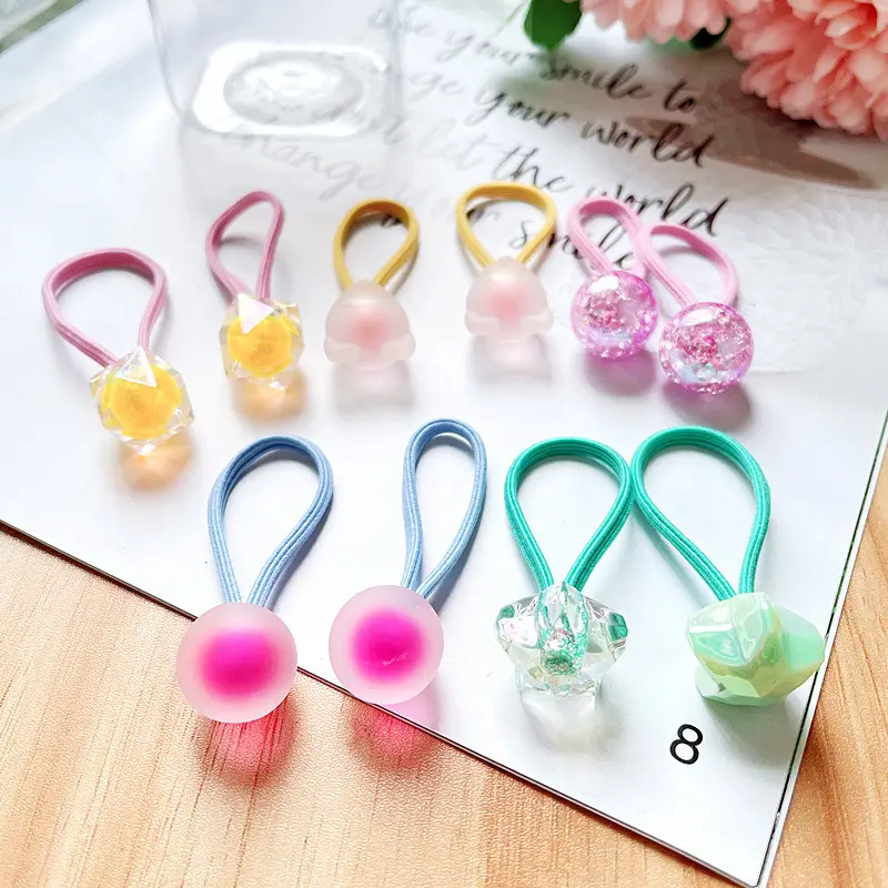 Kids Hair Bands & Ropes in Colorful Plastic