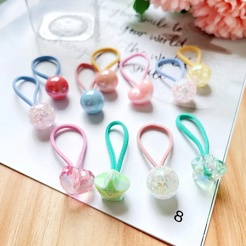 Kids Hair Bands & Ropes in Colorful Plastic