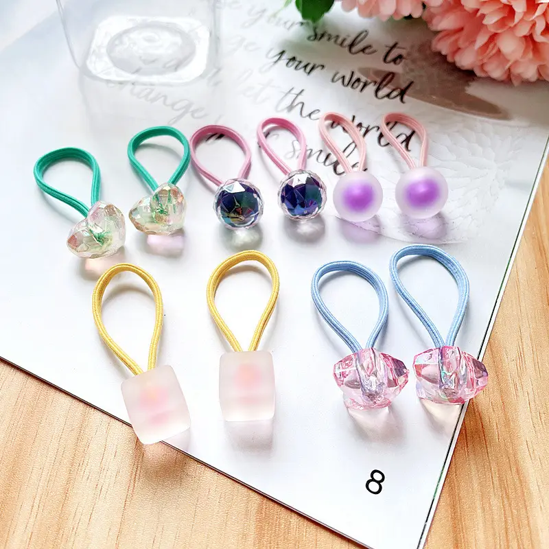 Kids Hair Bands & Ropes in Colorful Plastic