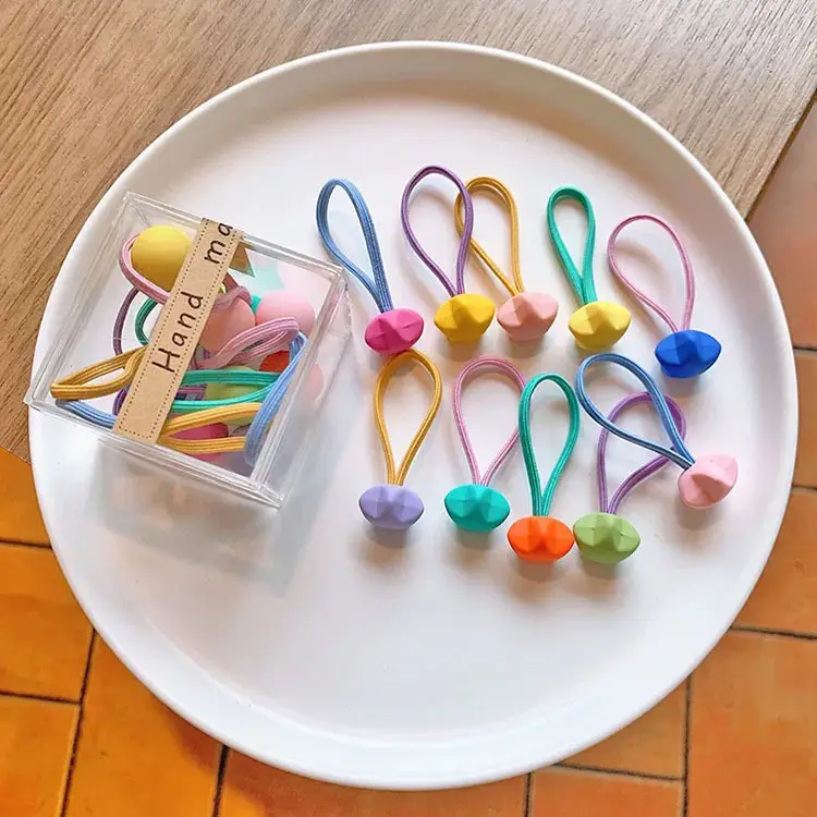 Kids Hair Bands & Ropes in Colorful Plastic