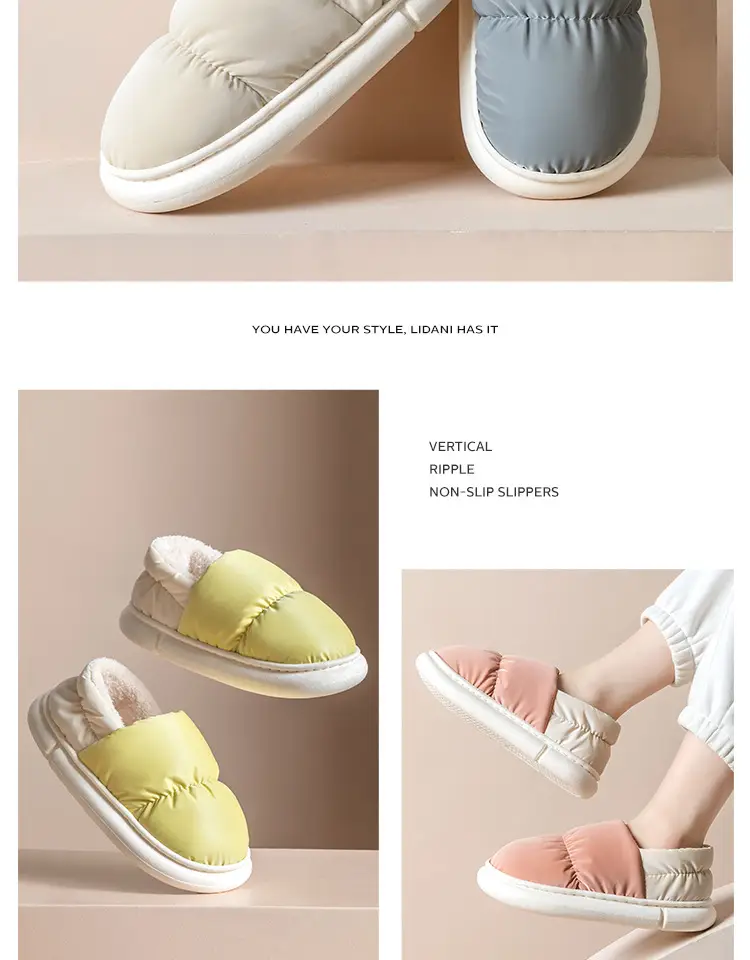 Women's Winter Cotton Slippers with Heel Cover, Fleece-Lined, Indoor Home Wear, Postpartum, 2026 New Model, Warm Cotton Shoes for Women, Winter Style — feature 24