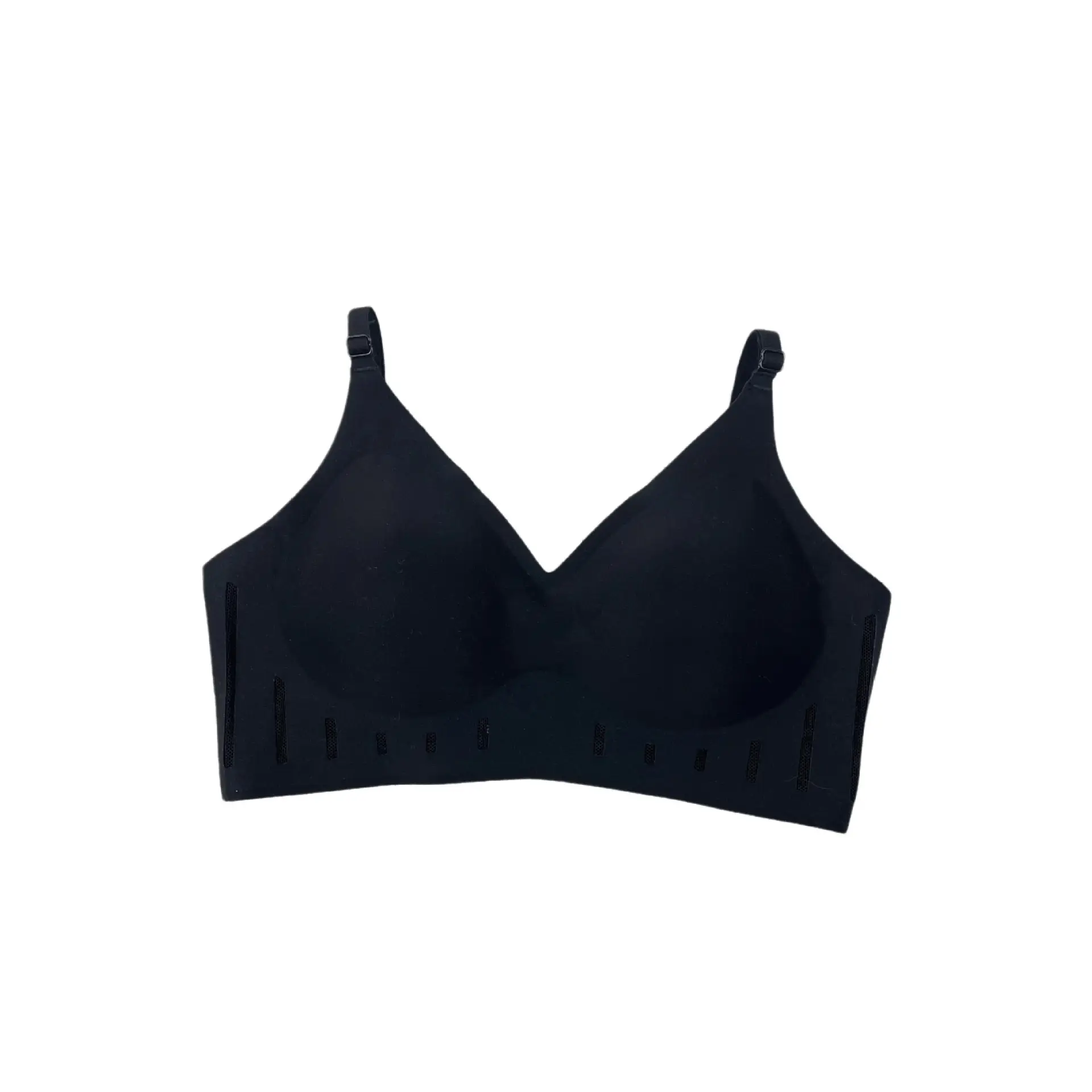 Japanese Seamless Women's Underwear Soft Support Gathered Wireless Bra Thin Fixed Cup — feature 9