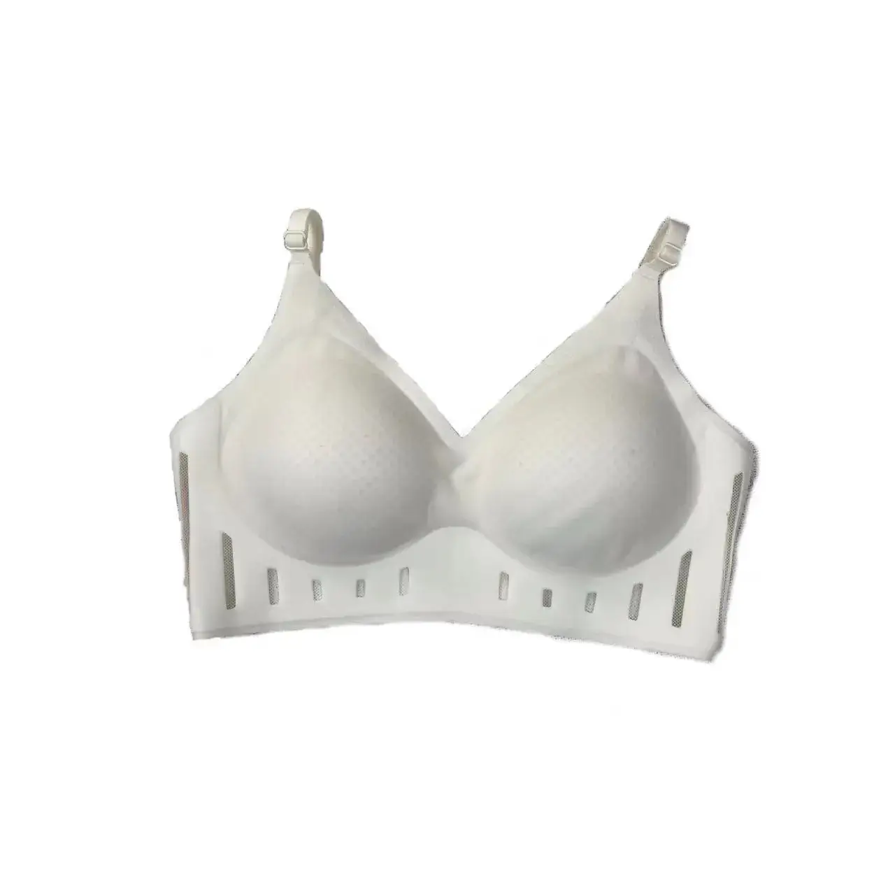 Japanese Seamless Women's Underwear Soft Support Gathered Wireless Bra Thin Fixed Cup - Image 2