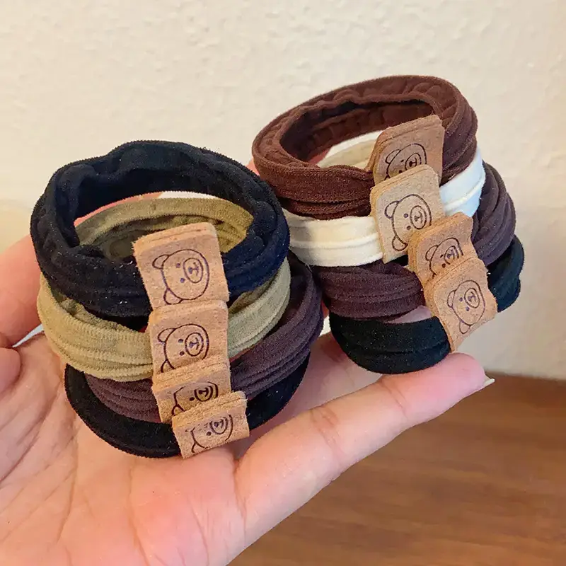 Brown Thick Bear Head Rope for Women's Hair — feature 5