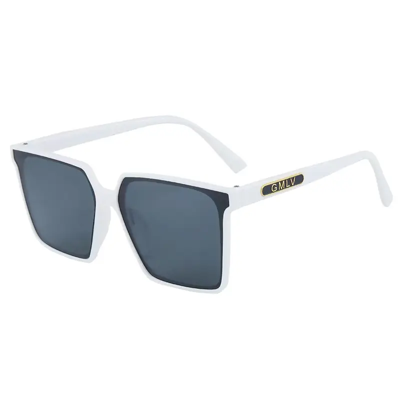 Super Large Box Sunglasses Women Korean Style Black - Image 10