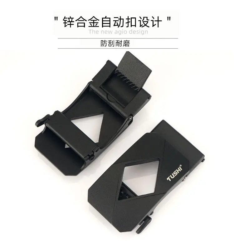 Red Canvas Automatic Buckle Belt for Men β feature 12