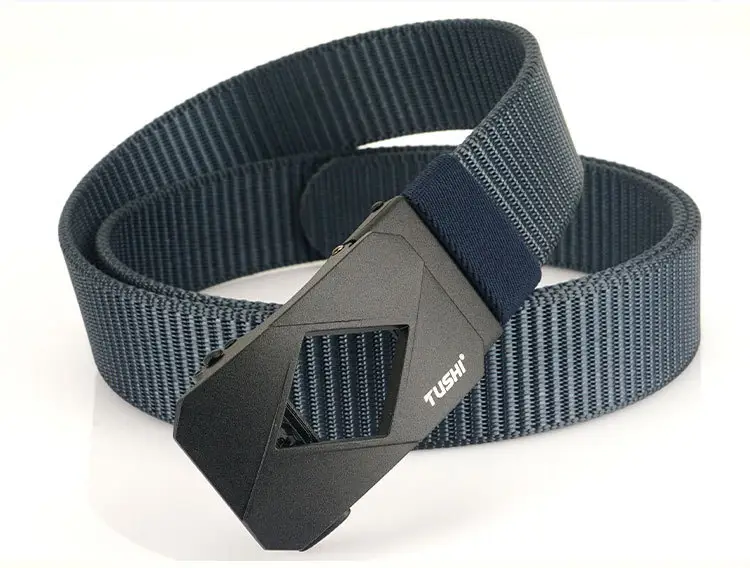 Red Canvas Automatic Buckle Belt for Men β feature 19