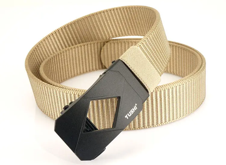Red Canvas Automatic Buckle Belt for Men β feature 20