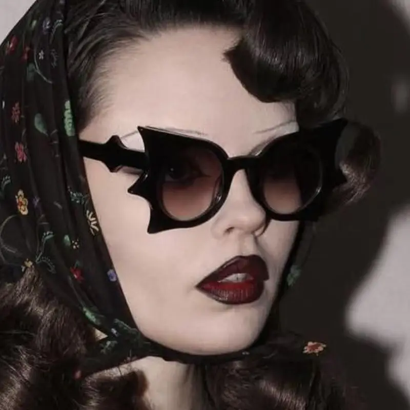 Black Gray Butterfly Sunglasses for Women - Image 9