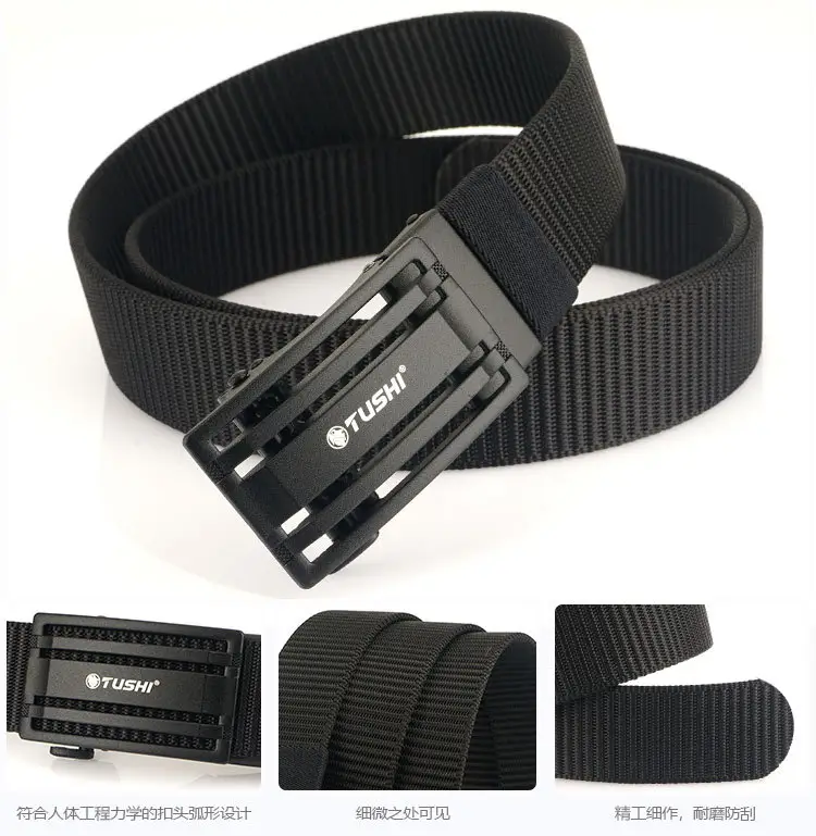 Men's Gold Nylon Belt with Automatic Buckle β feature 14