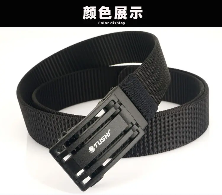 Men's Gold Nylon Belt with Automatic Buckle β feature 17