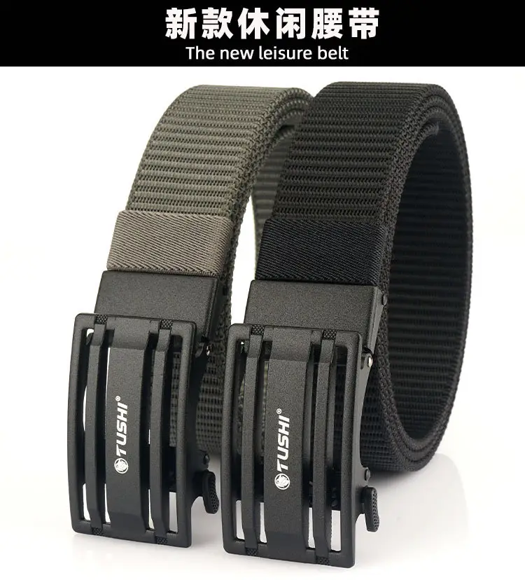 Men's Gold Nylon Belt with Automatic Buckle β feature 6