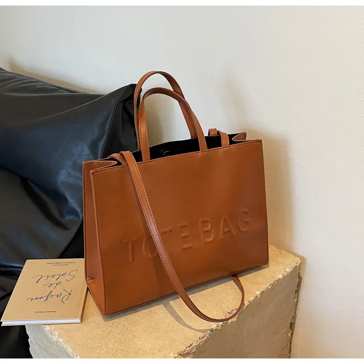 Women Textured Leather Shoulder Crossbody Bag Brown 2026 — feature 19