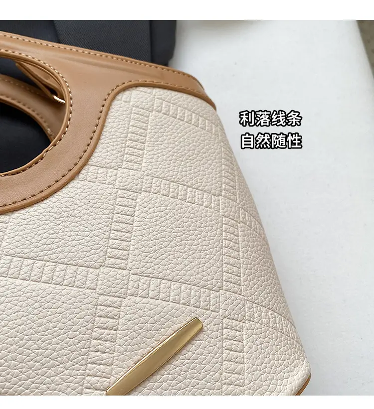 Trendy Women's Brown Croc Texture Shoulder Crossbody Bag — feature 13