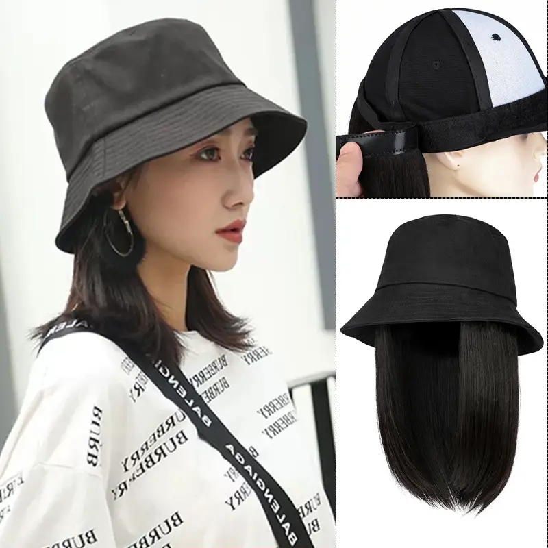 Women Black Hair Wig Cap Summer Breathable - Image 8