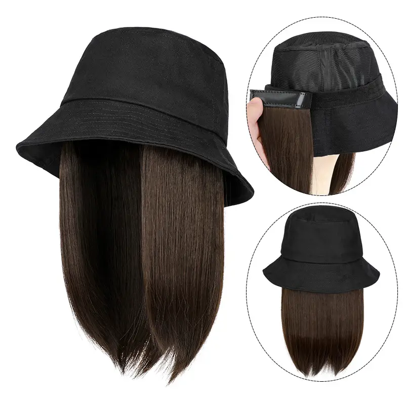 Women Black Hair Wig Cap Summer Breathable - Image 11