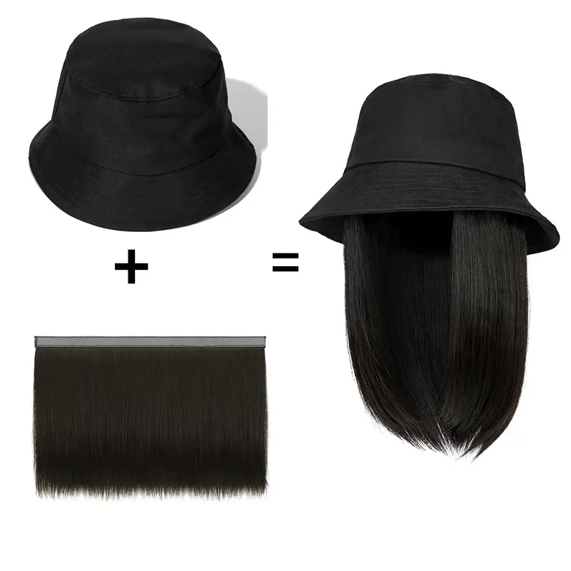 Women Black Hair Wig Cap Summer Breathable — feature 5