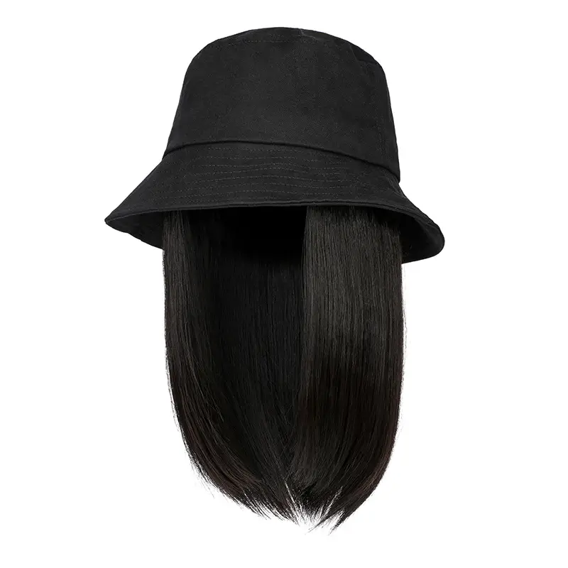 Women Black Hair Wig Cap Summer Breathable - Image 5