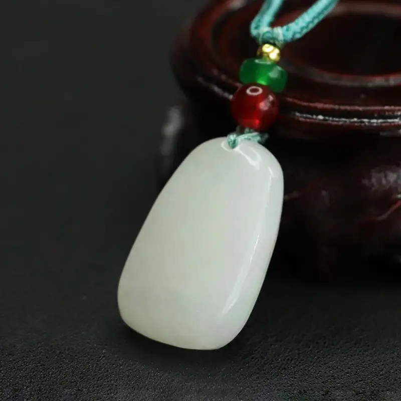 Aiyu Natural Hetian Jade White Jade Pendant - Image 4
