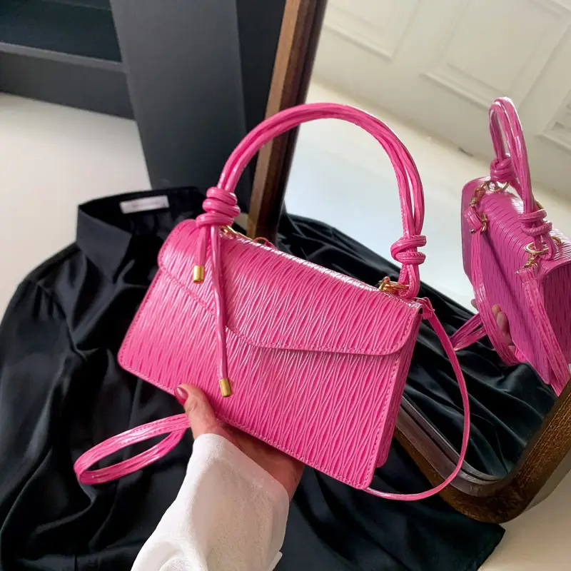 Elegant Beige Square Shoulder Bag 2023 Summer - Image 10
