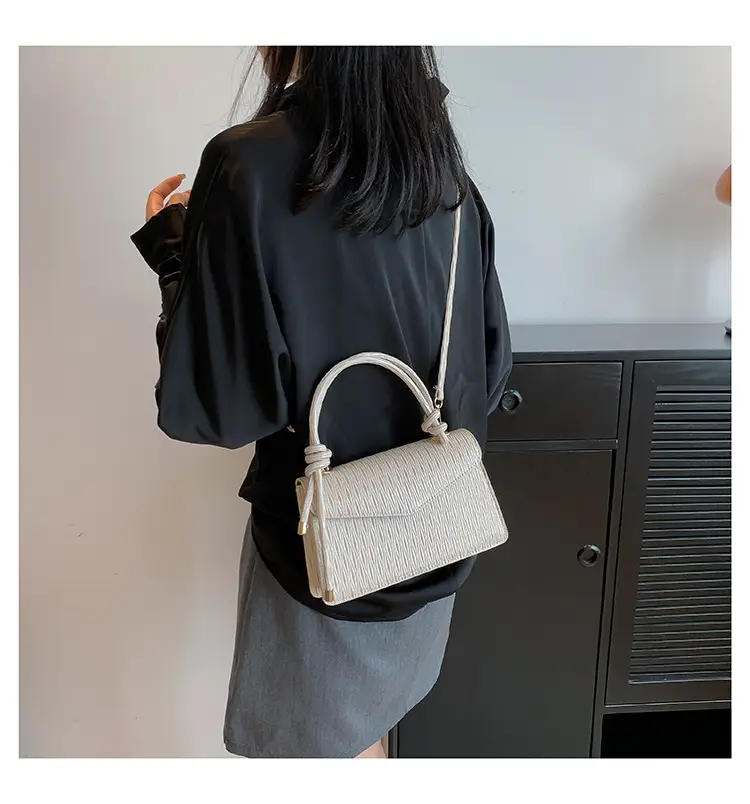Elegant Beige Square Shoulder Bag 2023 Summer — feature 15