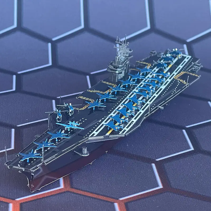 Crazy Model 3D Stainless Steel Aircraft Carrier Toy — feature 2